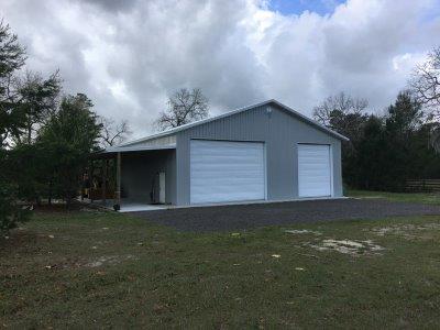 48′ x 60′ x 16′ Timbercraft Storage Barn with 12′ x 60′ Equipment Port