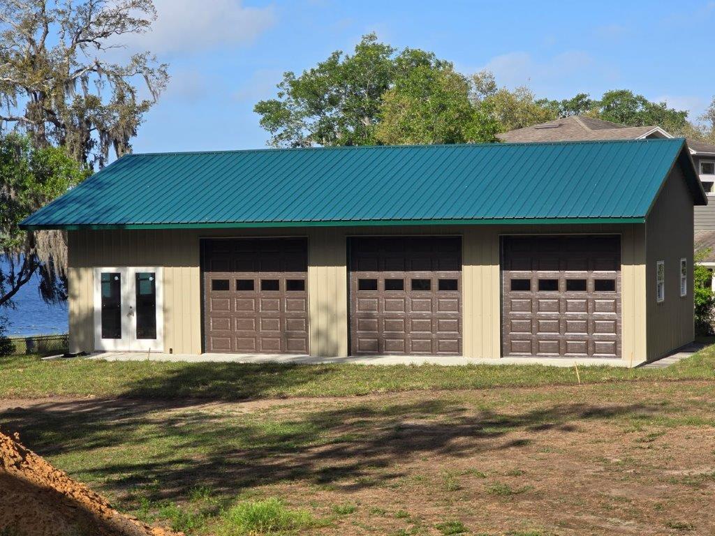 24′ x 46′ x 12′ Timbercraft Garage with Front Overhang