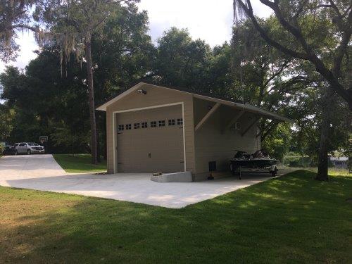 30' X 44' X 14' TIMBERCRAFT BOAT GARAGE RIGHT VIEW, APOPKA, FL