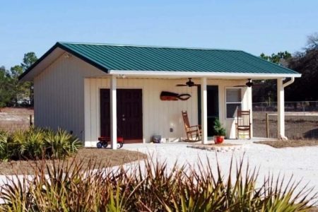 18' X 30' X 10' TIMBERCRAFT HOBBY SHOP WITH PRIVATE OFFICE WEEKI WACHEE, FL