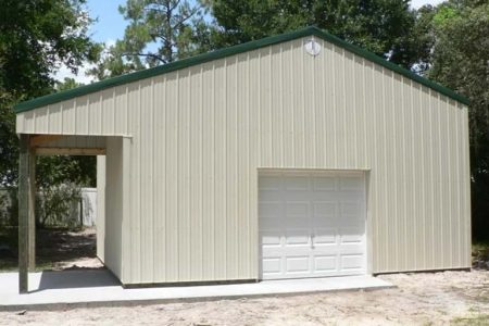 24' X 24' X 12' TIMBERCRAFT SHOP BUILDING WITH COVERED ENTRY CASSELBERRY, FL