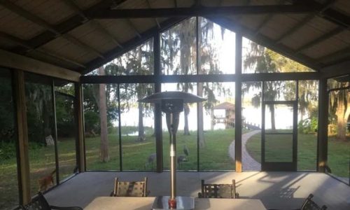 24' X 31' X 10' TIMBERCRAFT LAKE FRONT PAVILION INTERIOR ORLANDO, FL
