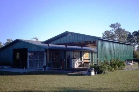 24' X 36' X 12' TIMBERCRAFT TRAILER PORT ADDITION CHULOUTA, FL