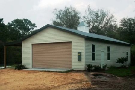 24' X 48' X 12' TIMBERCRAFT GUESTHOUSE & GARAGE OVIEDO, FL