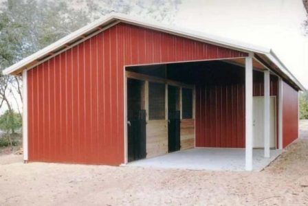 24' X 60' X 10' TIMBERCRAFT HORSE STABLE WITH GARAGE WINTER GARDEN, FL
