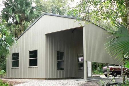 30' X 28' X 14' TIMBERCRAFT WORKSHOP AND RV PORT SANFORD, FL-02