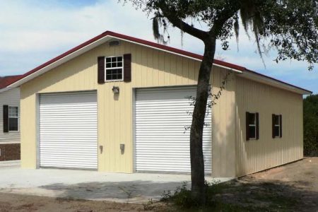 30' X 36' X 12' TIMBERCRAFT RV GARAGE WITH SAFE ROOM LEESBURG, FL-03