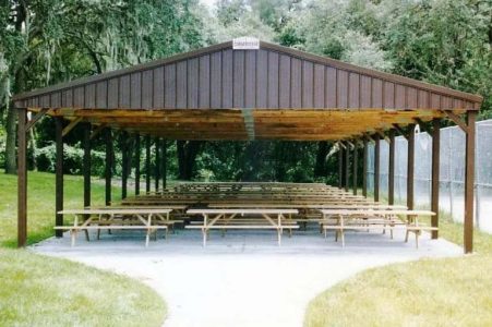 30' X 80' X 12' TIMBERCRAFT SCHOOL PAVILION LONGWOOD, FL