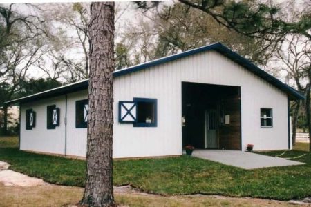 36' X 36' X 10' TIMBERCRAFT HORSE STABLE APOPKA, FL