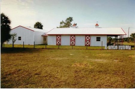 36' X 48' X 10' TIMBERCRAFT HORSE STABLE WITH 30' X 48' X 12' TIMBERCRAFT STORAGE BARN UMATILLA, FL