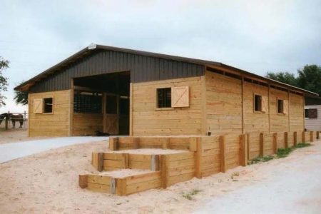 36' X 48' X 10' TIMBERCRAFT HORSE STABLE WITH PT EXTERIOR WINTER GARDEN, FL