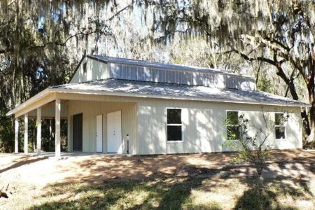 36' X 48' X 16' TIMBERCRAFT RV GARAGE WITH SHOP & STORAGE PORT GROVELAND, FL