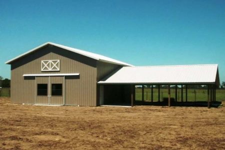36' X 48' X 16' TIMBERCRAFT STORAGE BARN WITH FUTURE HORSE STABLE AREA EUSTIS, FL