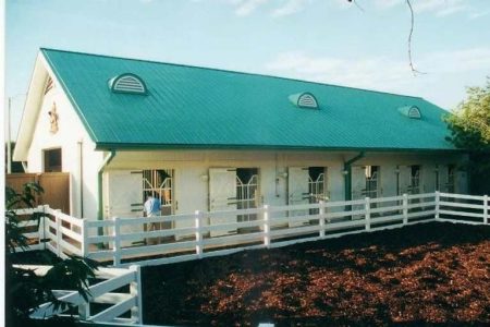 36' X 72' X 12' TIMBERCRAFT CLYDESDALE BARN SEAWORLD, FL