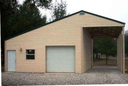 40' X 40' X 10'-16' TIMBERCRAFT SHOP BUILDING WITH RV PORT ASTATULA, FL