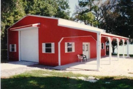 42' X 48' X 16' TIMBERCRAFT RV GARAGE WITH SHOP & PORCH WINTER HAVEN, FL-05