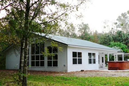 48' X 48' X 10' TIMBERCRAFT ART STUDIO, OFFICE & GARAGE LONGWOOD, FL