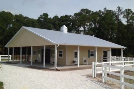 52' X 48' X 10' TIMBERCRAFT HORSE STABLE BRADENTON, FL