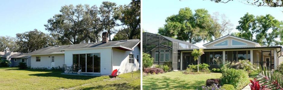 BEFORE & AFTER 3,000 SF TIMBERCRAFT LAKE HOUSE RENOVATION LONGWOOD, FL