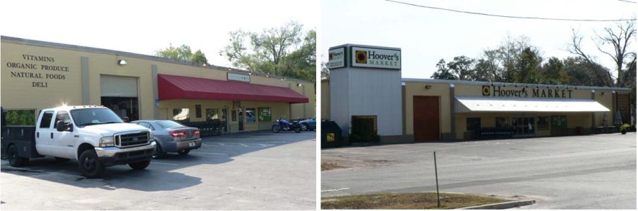 BEFORE & AFTER TIMBERCRAFT BUILDING HOOVER'S MARKET RENOVATIONS ALTAMONTE SPRINGS, FL
