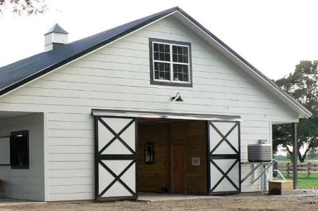 TIMBERCRAFT BUILDINGS 12' WIDE X 10' HIGH CROSSBUCK STYLE SLIDING DOOR