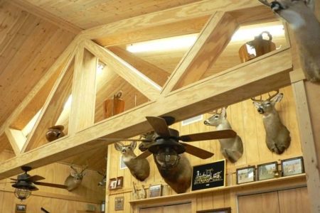 TIMBERCRAFT BUILDINGS ROOF FRAMING MEMBER WITH FINISH GRADE TRIM WRAP