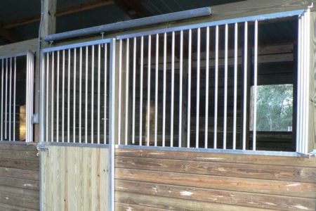 TIMBERCRAFT HORSE STABLE ALUMINUM STALL FRONT FEED ACCESS DOOR OPTION