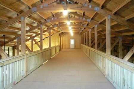 TIMBERCRAFT HORSE STABLE CUSTOM STORAGE LOFT OPTION