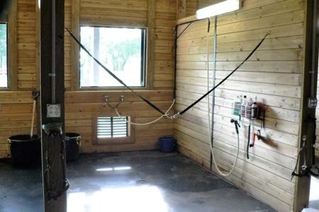 TIMBERCRAFT HORSE STABLE CUSTOM WASH RACK OPTION