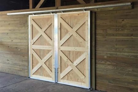 TIMBERCRAFT HORSE STABLE FEED ROOM DOUBLE SLIDING DOOR OPTION