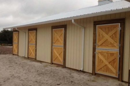 TIMBERCRAFT HORSE STABLE SPLIT DUTCH DOORS WITH FULL ALUMINUM FRAME OPTION