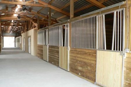 TIMBERCRAFT HORSE STABLE V-TOP ALUMINUM STALL FRONT OPTION